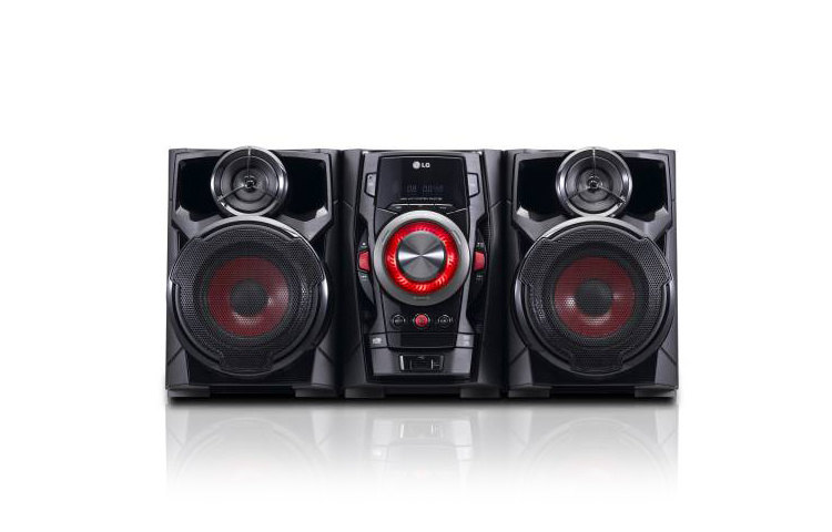 LG Micro CD System met 130W vermogen, Inclined Speaker, Auto Equalizer, USB Direct Recording & Playback, Auto DJ en Portable in., RAD136