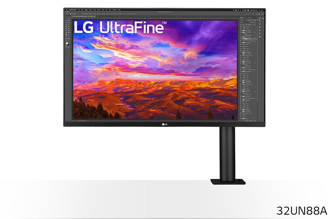 LG 31,5'' UHD 4K Ergo IPS-monitor met USB Type-C™, 32UN88A-W, 32UN88A-W