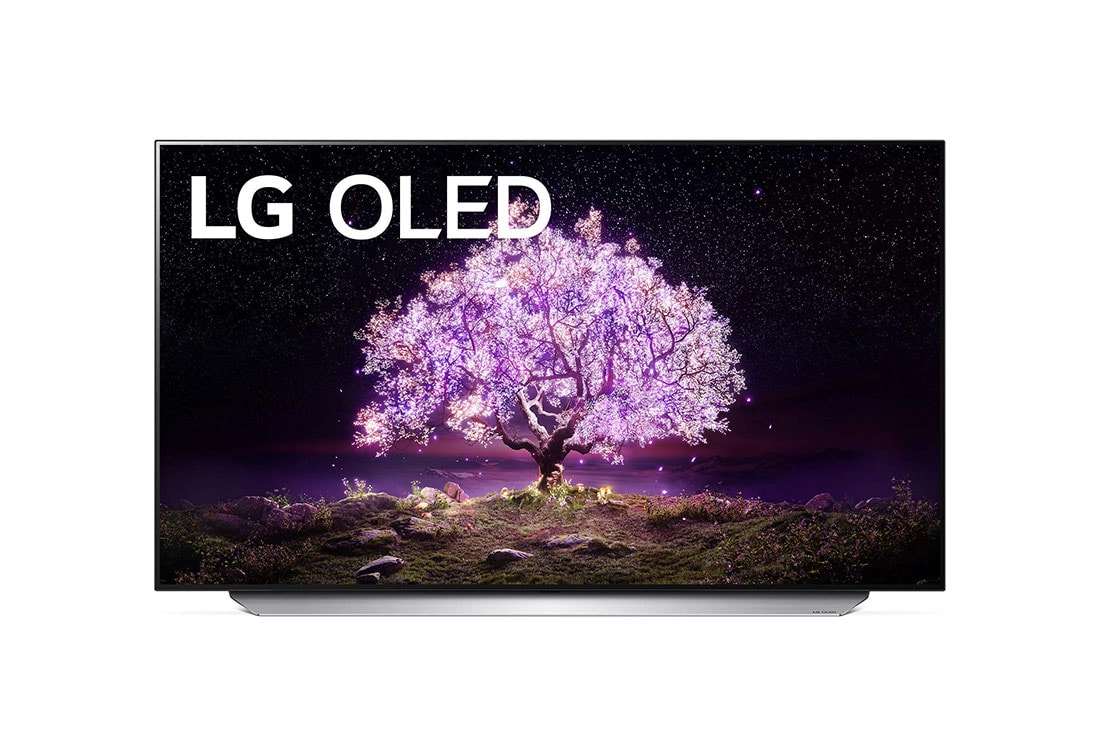 LG C1 55 inch 4K Smart OLED TV, front view, OLED55C16LA