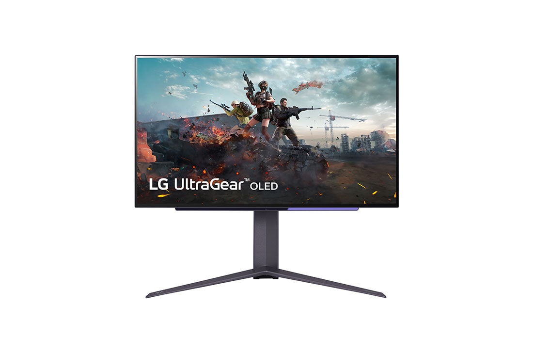 LG 27'' UltraGear™ OLED gamingskjerm | HDR400 True black, 240Hz, 0.03ms(GtG), visning forfra, 27GS95QE-B