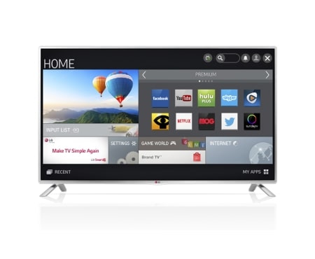 LG SMART LED-tv. 0,9 GHz prosessor og 1,25 GB RAM. Klar for Wi-Fi, DLNA og Magic Remote., 42LB570V