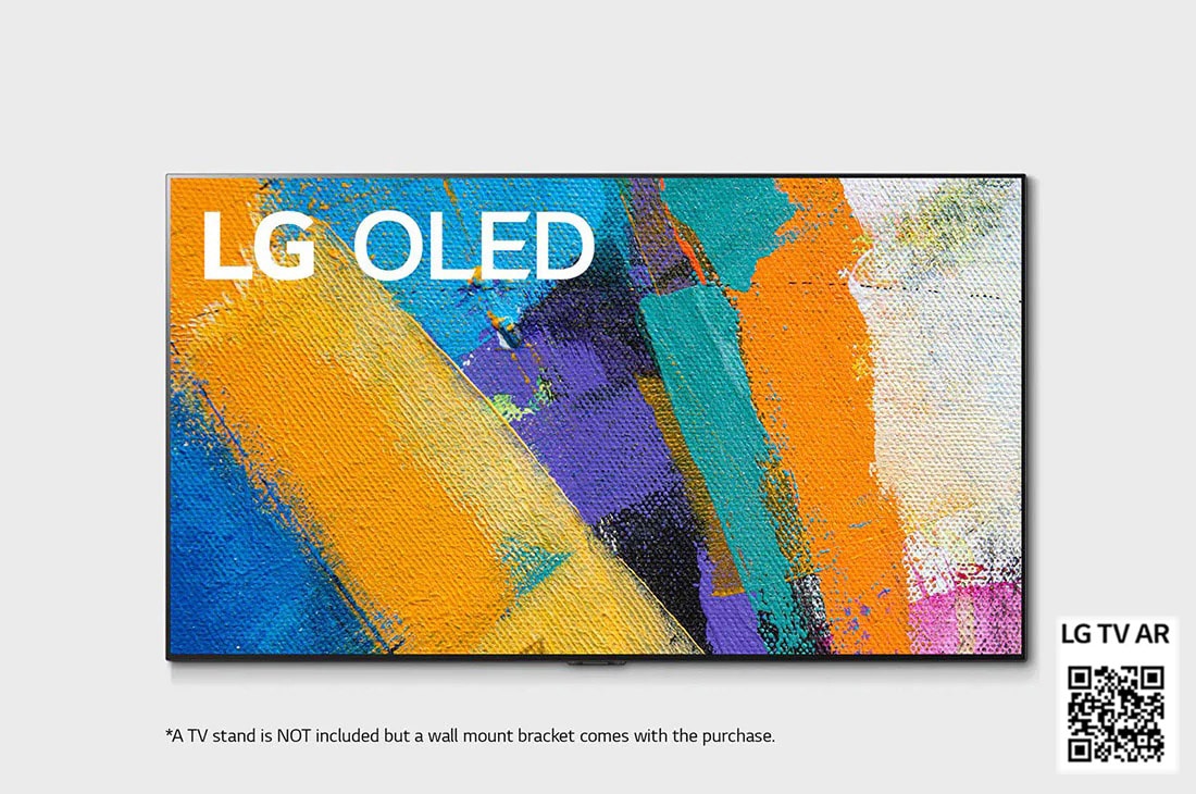 LG 65'' Gallery OLED GX 4K TV med integrert veggfeste, Front view with infill image, OLED65GX6LA