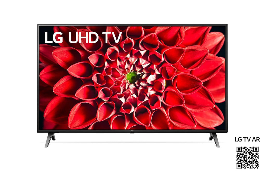 LG UN71 49 inch 4K Smart UHD TV, fremside med integrert bilde, 49UN71006LB