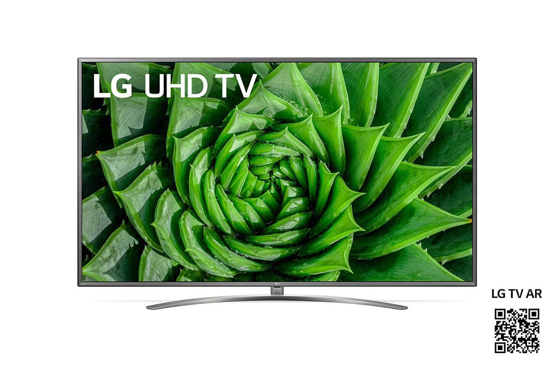 LG UN81 75” 4K Smart UHD TV, fremside med integrert bilde, 75UN81006LB