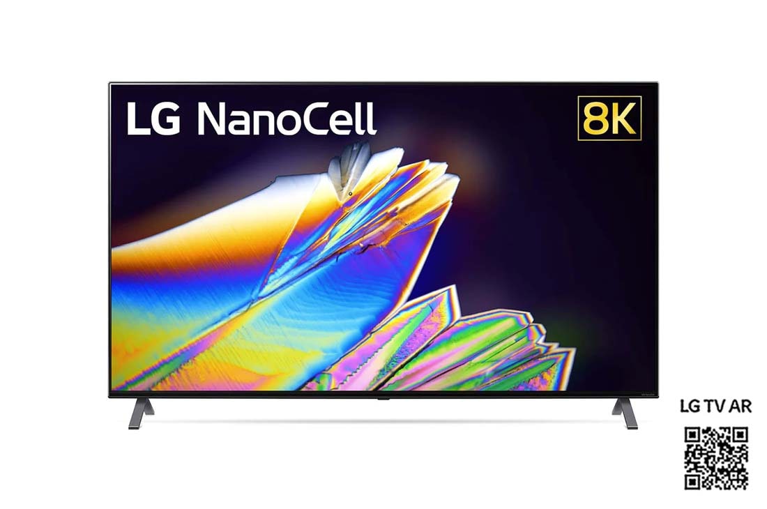 LG 8K NanoCell TV, fremside med integrert bilde, 65NANO956NA
