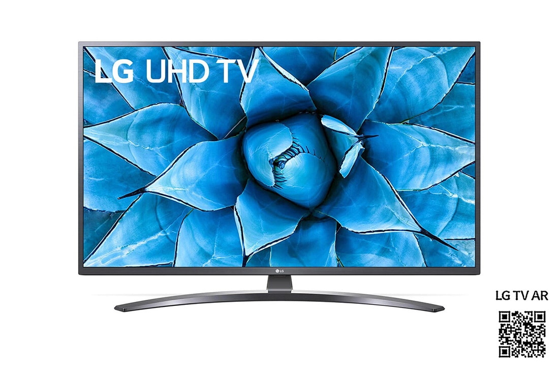 LG UN74 65” 4K Smart UHD TV, fremside med integrert bilde, 65UN74006LB