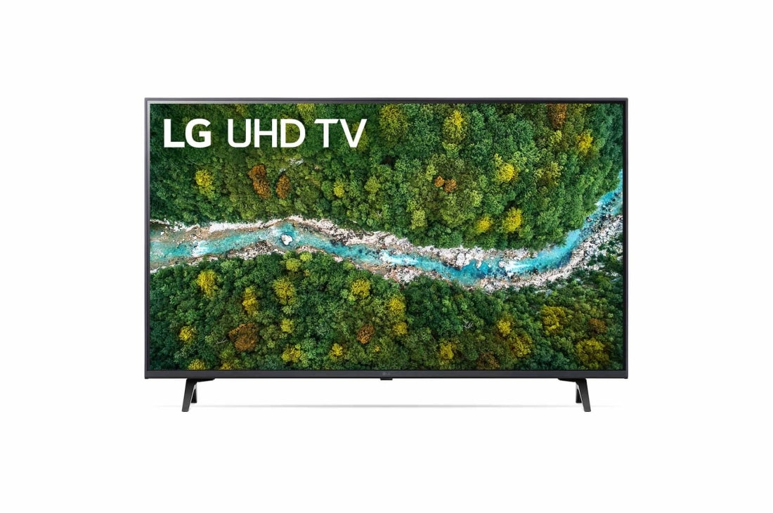 LG UP77 43-tommers 4K Smart UHD-TV, LG UHD-TV sett forfra, 43UP77006LB