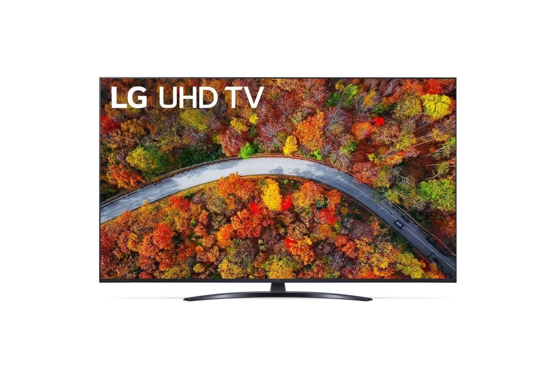 LG UP81 50-tommers 4K Smart UHD-TV, LG UHD-TV sett forfra, 50UP81006LA
