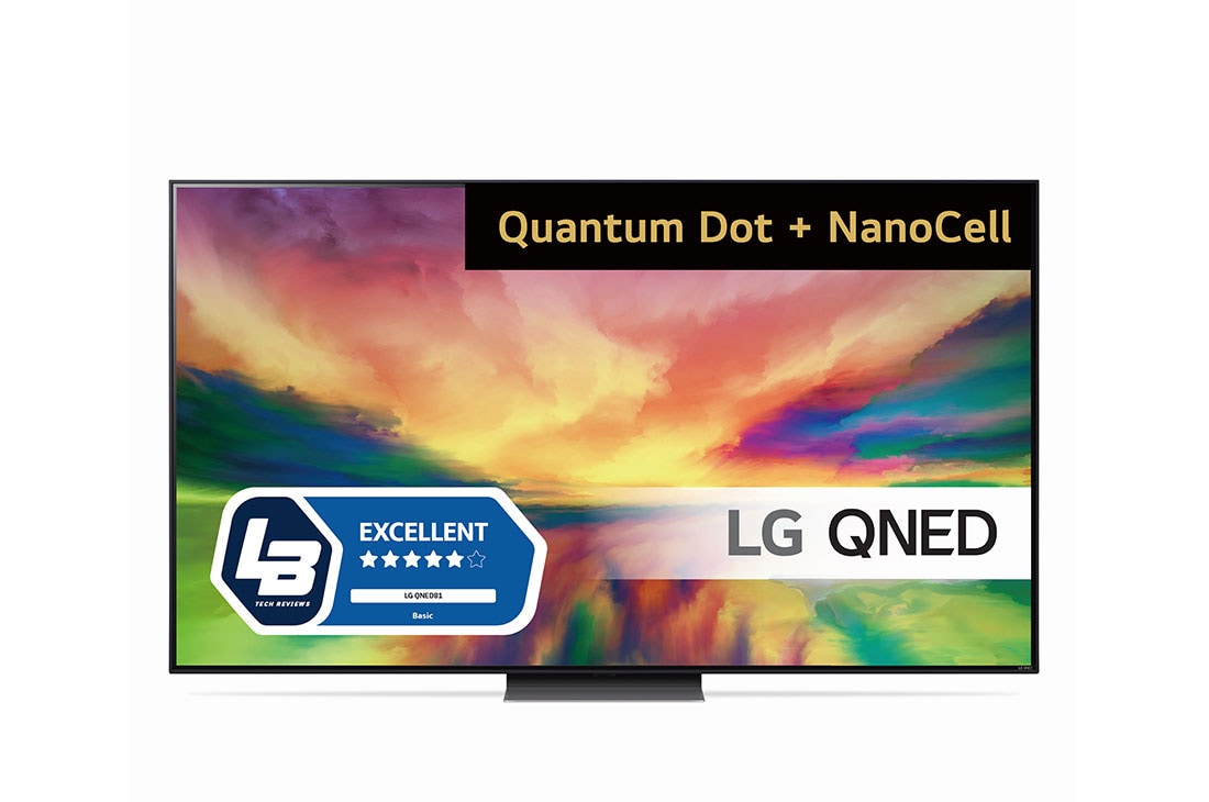 LG 75'' QNED 81 - 4K TV (2023), front view , 75QNED816RE