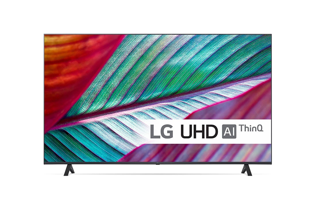 LG 55'' UHD UR78 - 4K TV (2023), LG UHD TV sett forfra, 55UR78006LK
