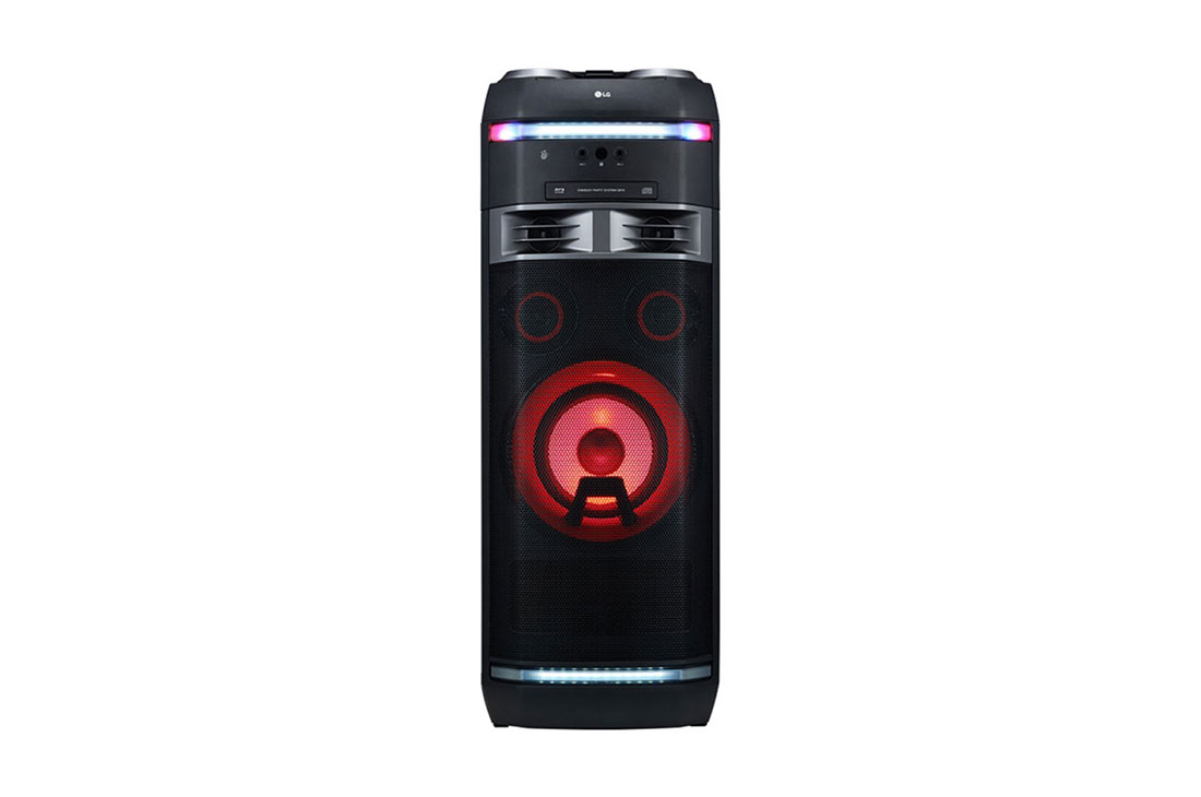 LG OK75 1000W RMS, for Karaoke - Karaoke Playback, Recordnpg, Echo Effects and Vocal Effects, DJ Wheel,DJ Loop, Party Thruster, DJ Pad and Multi-color Party Lightnpg, Bass Blast EQ, LG XBOOM App , OK75