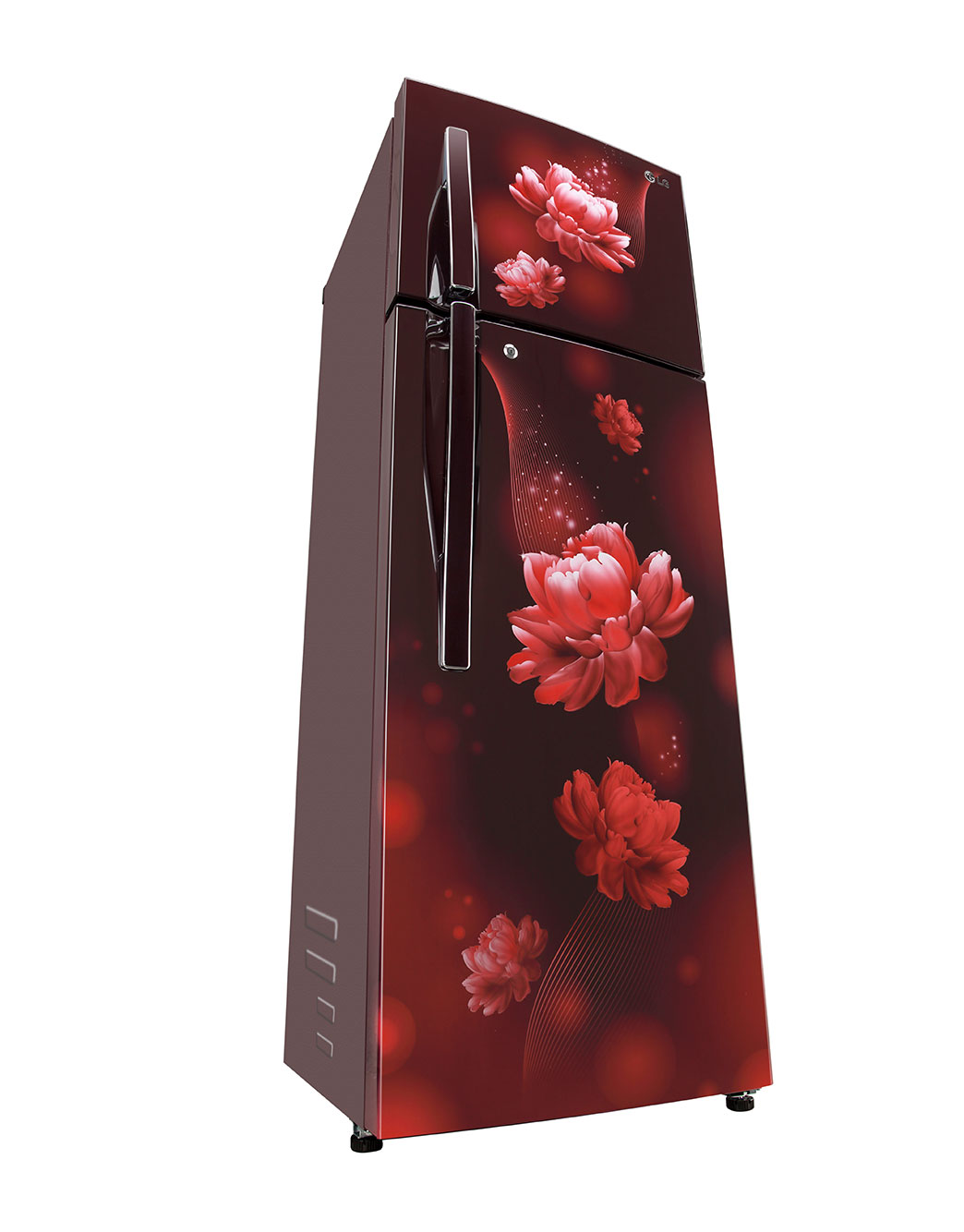 Lg double door fridge red deals colour