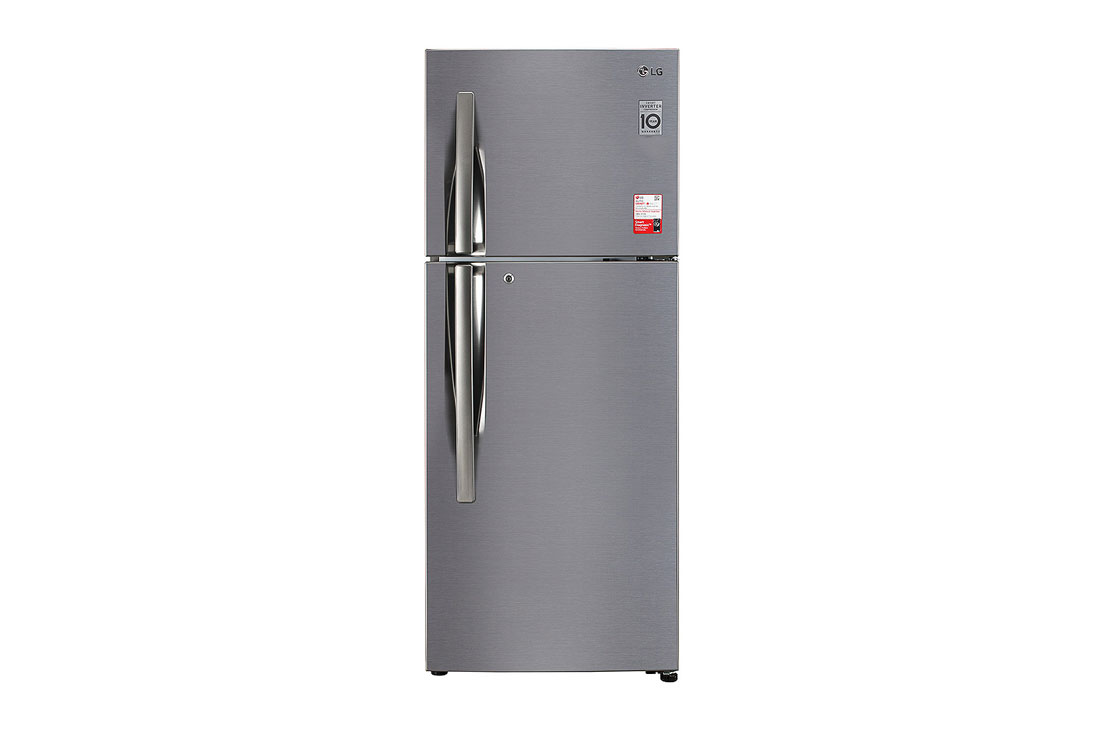 LG 260 Litres Frost Free Refrigerator With Smart Inverter Compressor, Smart Diagnosis™, Auto Smart Connect™, MOIST ‘N’ FRESH, GL-B292RVBN.APZQ Front View, GL-K292SLTL