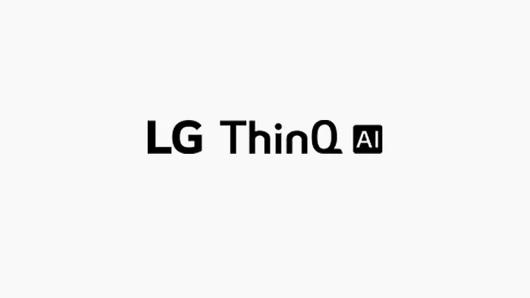 "This card describes voice commands. LG ThinQ AI logo