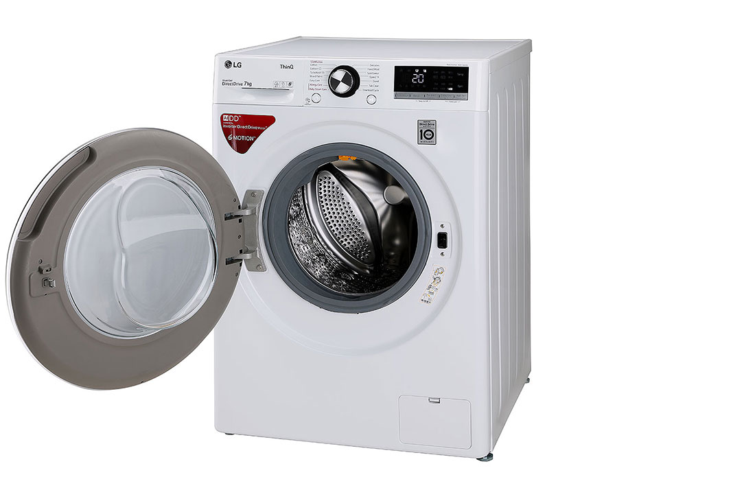 7KG AI DD™ Front Load Washing Machine in White | LG NP