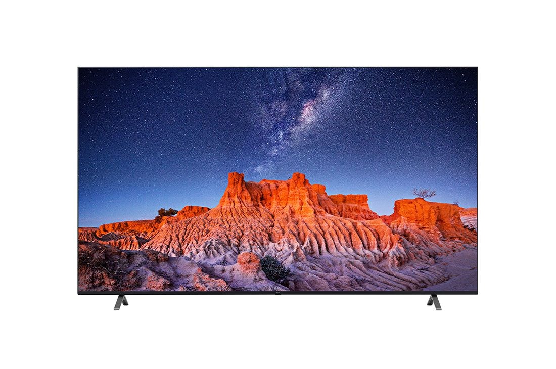 LG 4K UHD Smart TV, Front view with infill image, 75UR801C0SB