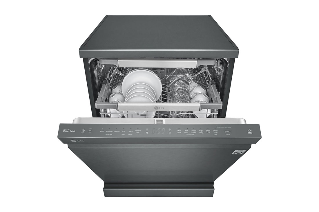 lg quadwash matte black stainless steel dishwasher xd3a15mb