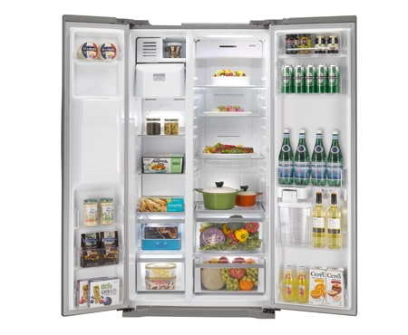 lg 567 litre side by side fridge