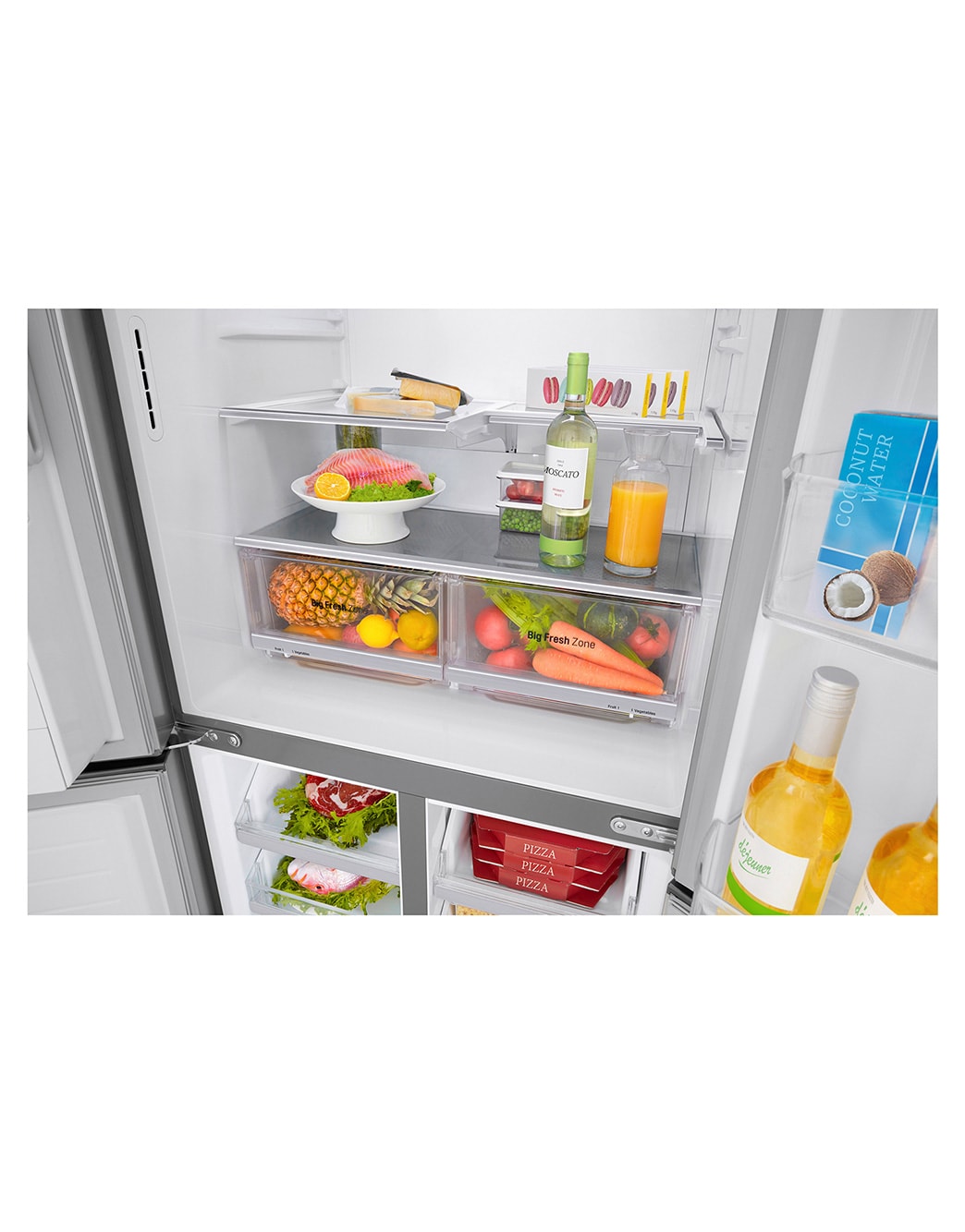 lg 570l slim french door fridge review