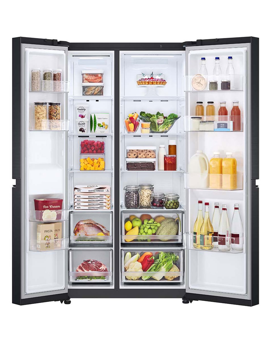 lg-655l-side-by-side-fridge-in-matte-black-finish-lg-new-zealand