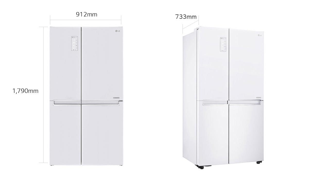 LG GS-B680WL 687L Side-By-Side Refrigerator | LG Australia