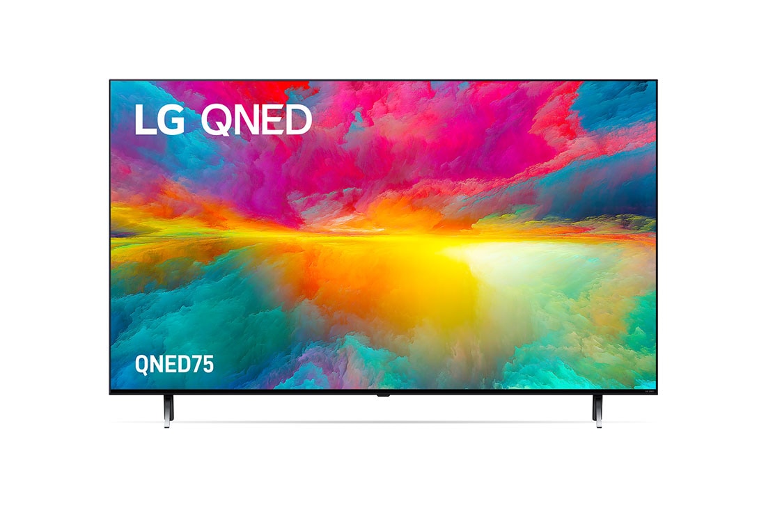 LG QNED75 50 inch 4K Smart QNED TV with Quantum Dot NanoCell, Front View, 50QNED756RA