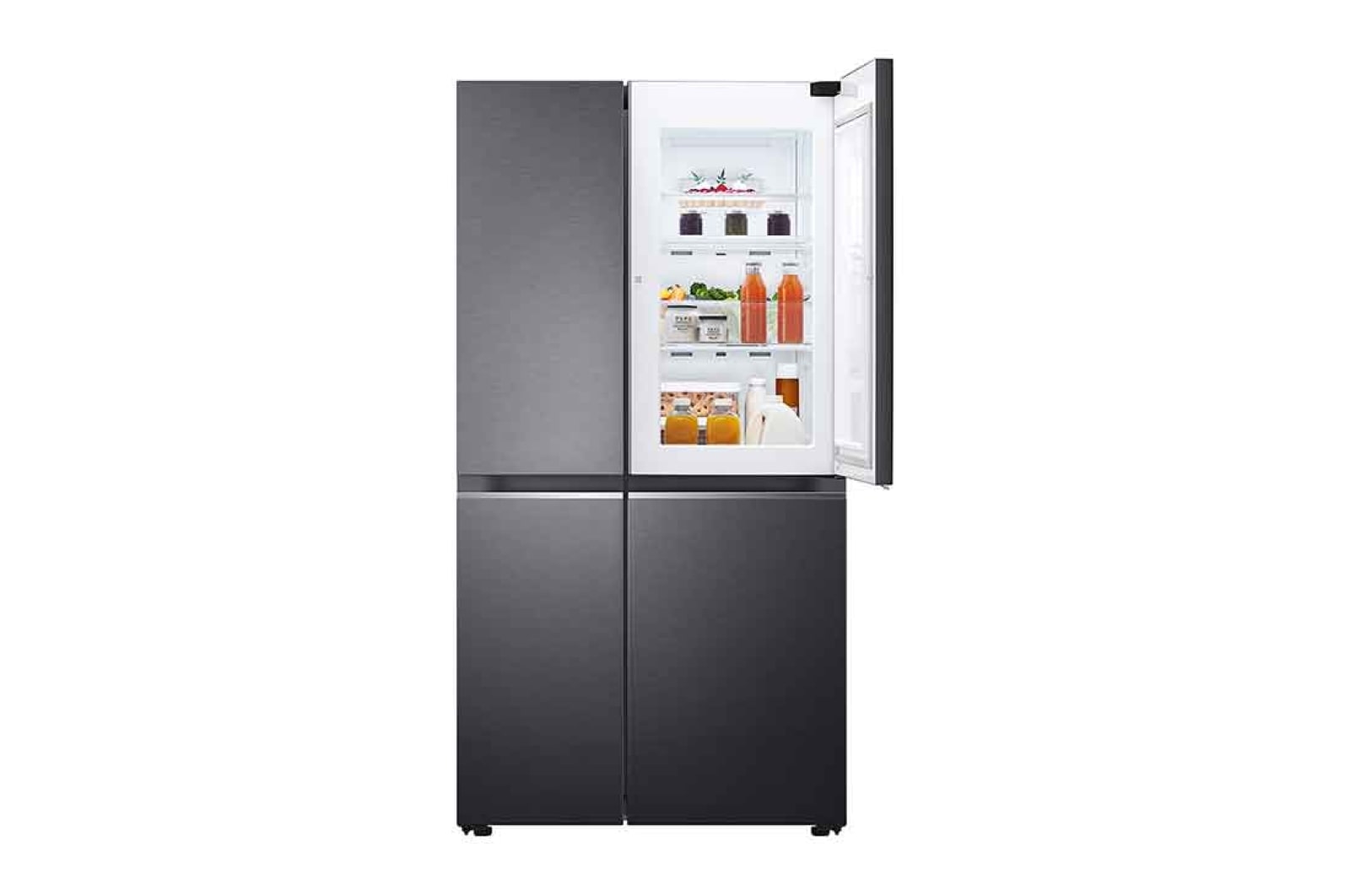 24.5 cu.ft. Side by Side Refrigerator in Matte Black| LG PH