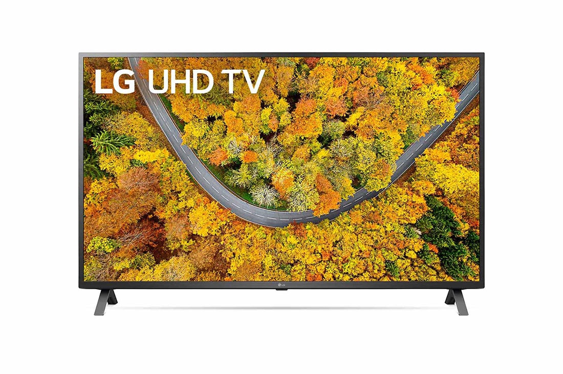 LG UP 50inch 4K Smart UHD TV, front view with infill image, 50UP7550PSF