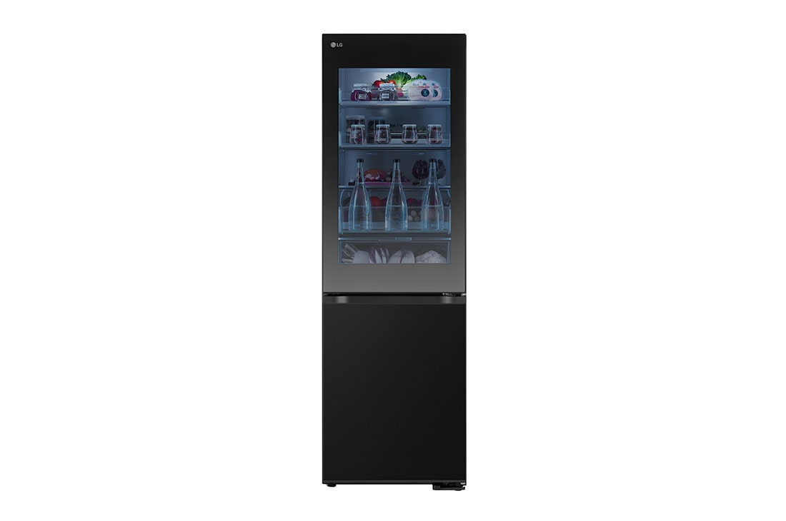 LG Frigider LG cu InstaView™, 349L, Compresor Smart Inverter, Wi-Fi, Door Cooling+™, Front view, GBG5160CEV