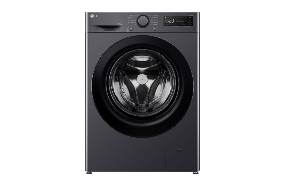 LG Masina de spalat cu uscator LG, 9/6kg, 1400rpm, Motor Inverter Direct Drive, Clasa A, Steam, Front View, F4DR509SBM