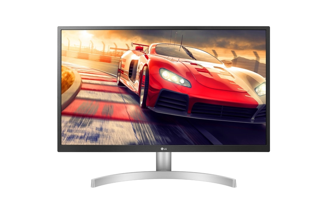 LG Monitor de 27'' HDR 10 cu calibrarea culorilor, Vedere frontală, 27UL500-W