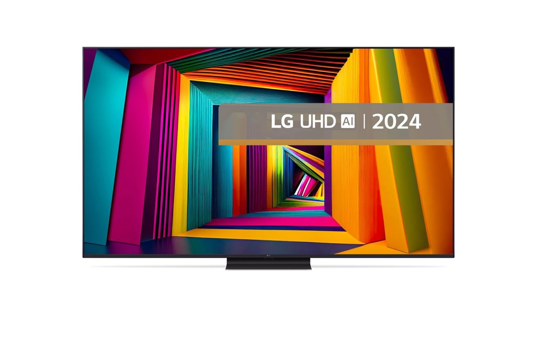 LG AI UT91 de 75'', 4K Smart TV, 2024, Vedere din față, 75UT91003LA