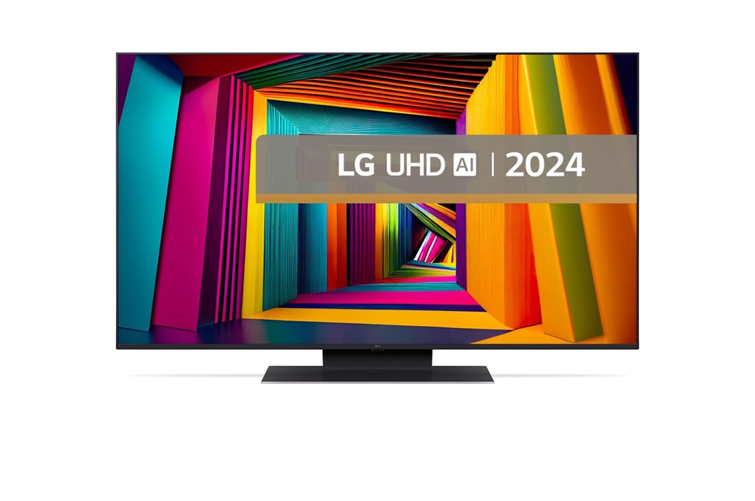 LG AI UT91 de 50'', 4K Smart TV, 2024, Vedere din față, 50UT91003LA