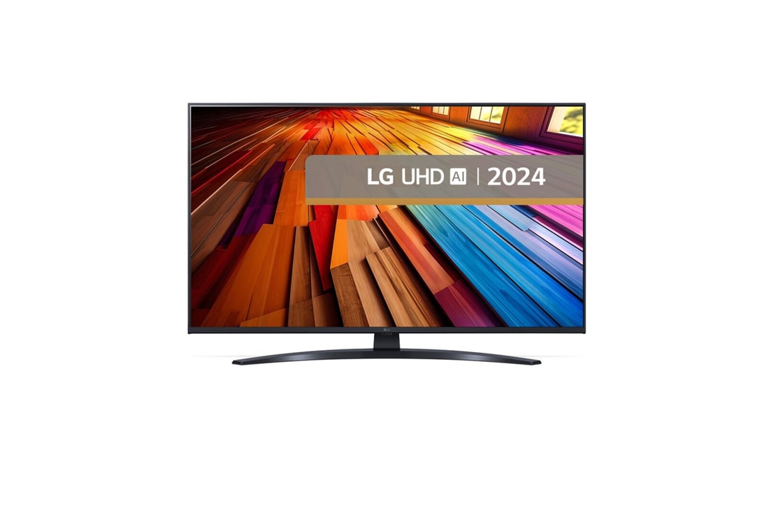 LG AI UT81 de 43'', 4K Smart TV, 2024, Vedere din față, 43UT81003LA