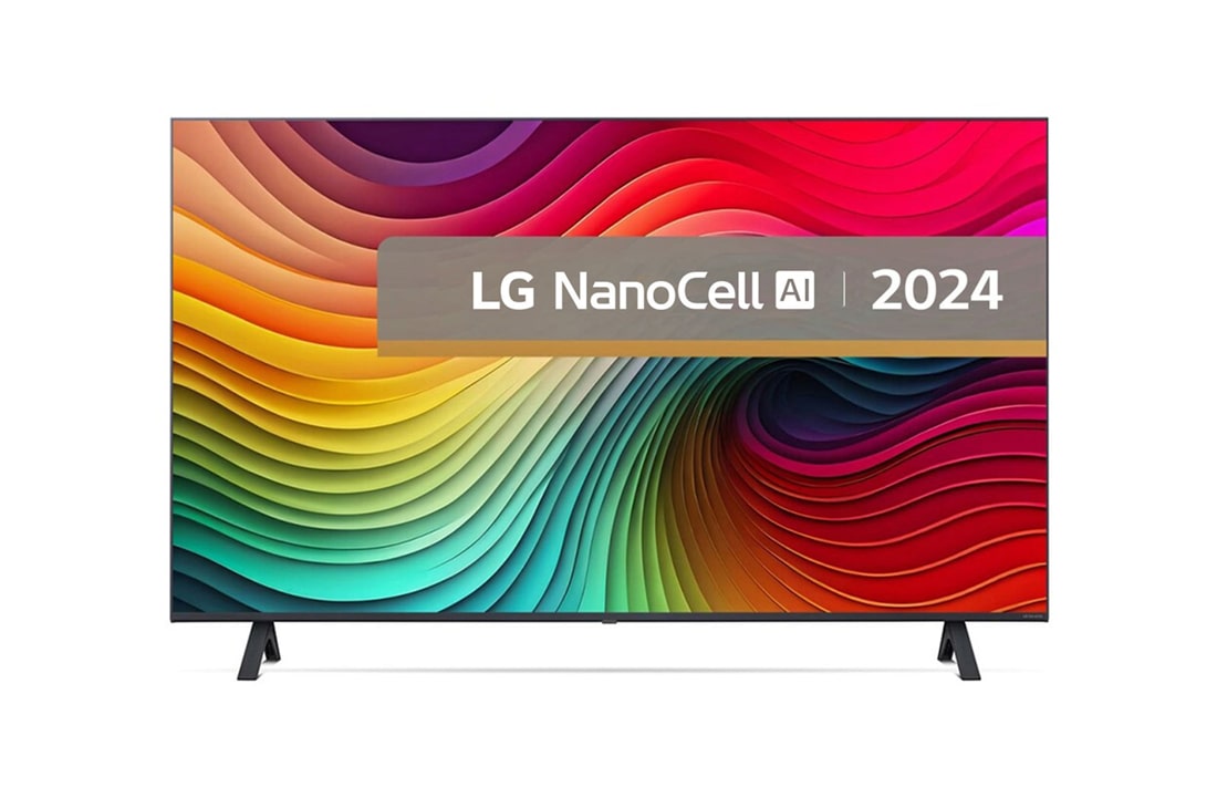 LG AI NANO81 de 43'', 4K Smart TV, 2021, Vedere din față, 43NANO81T3A