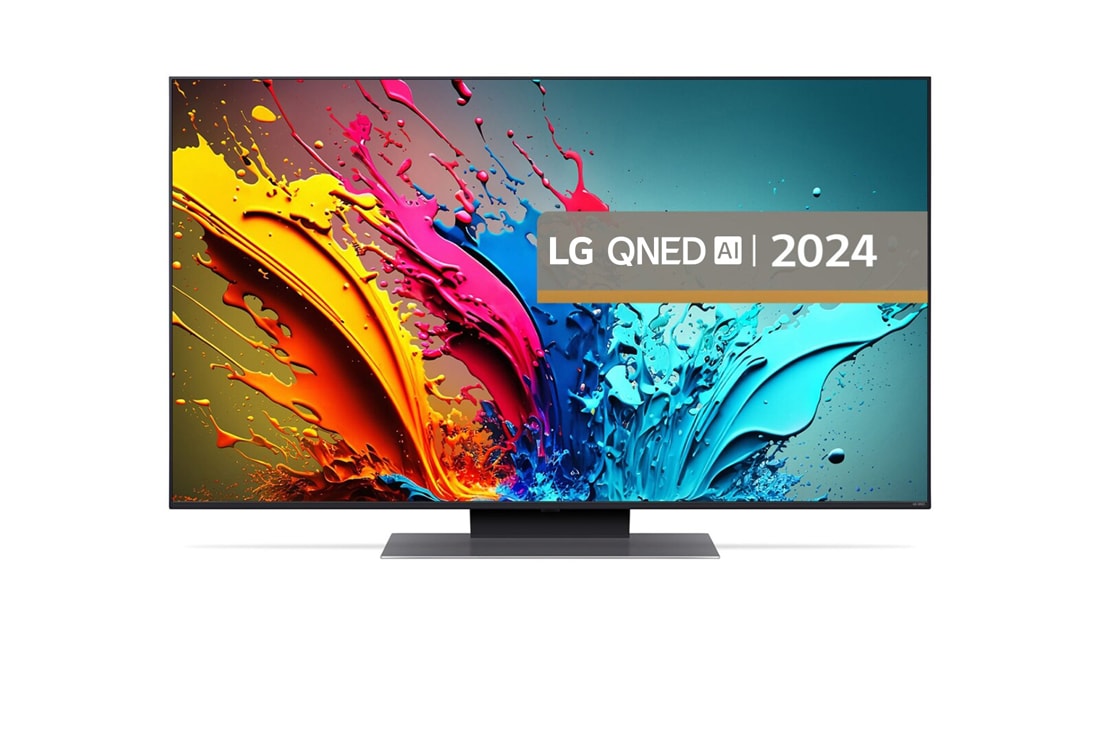 LG AI QNED86 de 50'', 4K Smart TV, 2024, Vedere din față, 50QNED86T3A