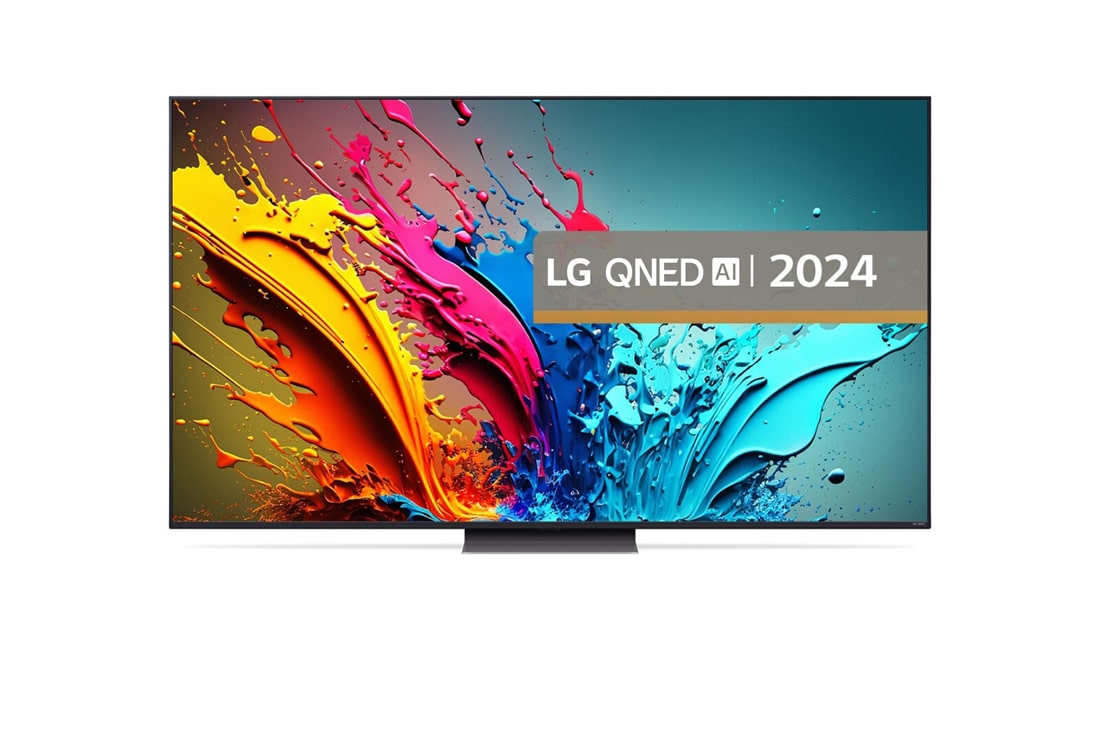 LG AI QNED86 de 75'', 4K Smart TV, 2024, Vedere din față, 75QNED86T3A