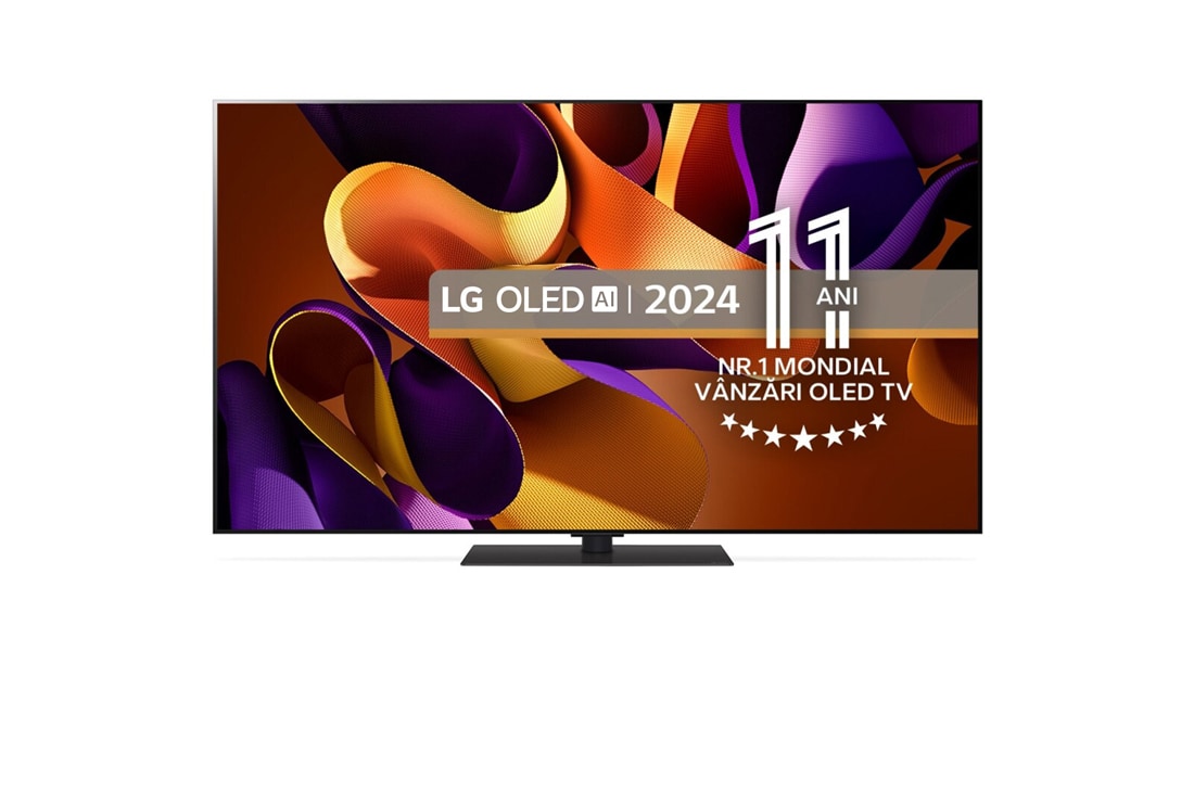 LG OLED evo AI G4 de 55'' cu Stand, 4K Smart TV, 2024, OLED55G43LS