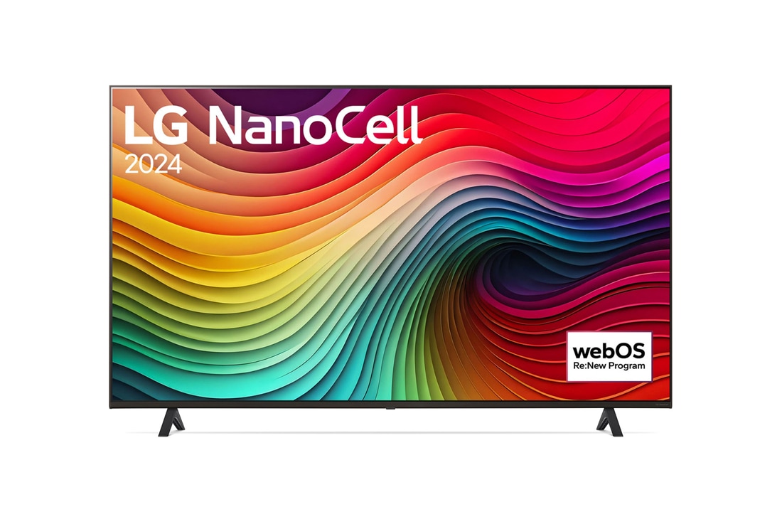 LG NANO82 de 65'', 4K Smart TV, 2021, Vedere din față, 65NANO82T3B