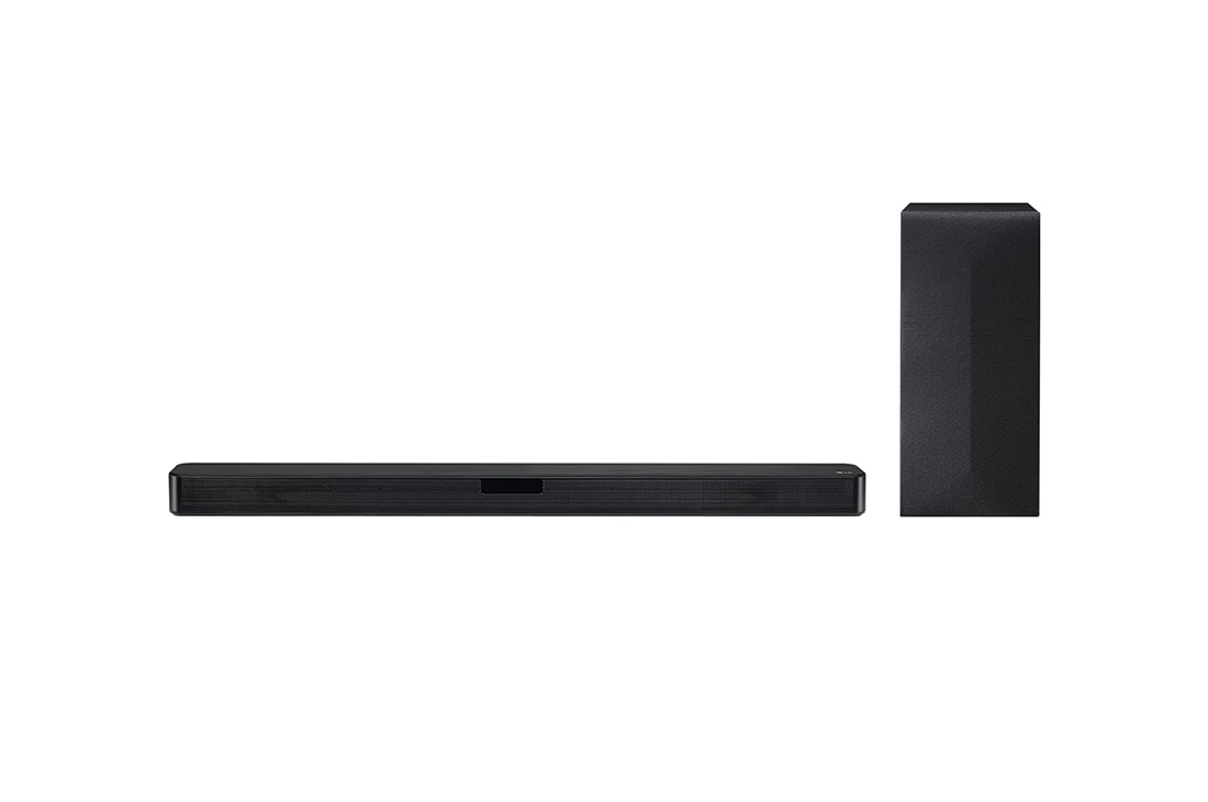 LG SN4 2.1 ch SoundBar sa DTS Virtual:X, prikaz spreda sa subwoofer-om , SN4