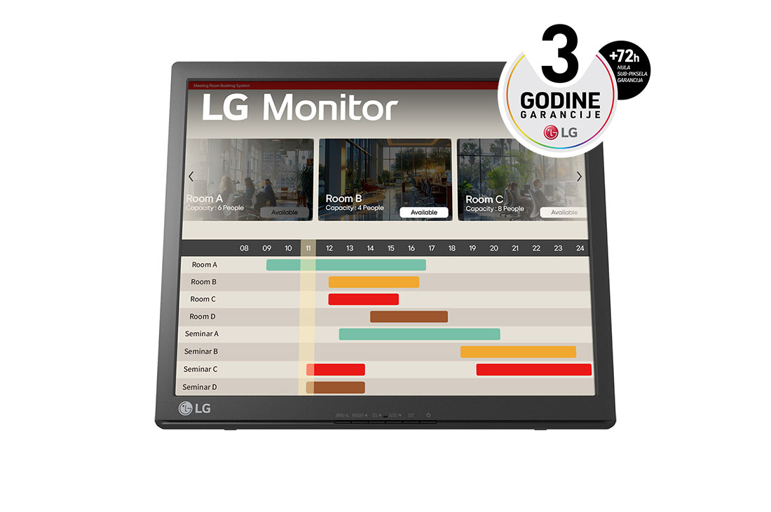 LG 17'' SXGA touch monitor, Prednji prikaz, 17BR30T-B