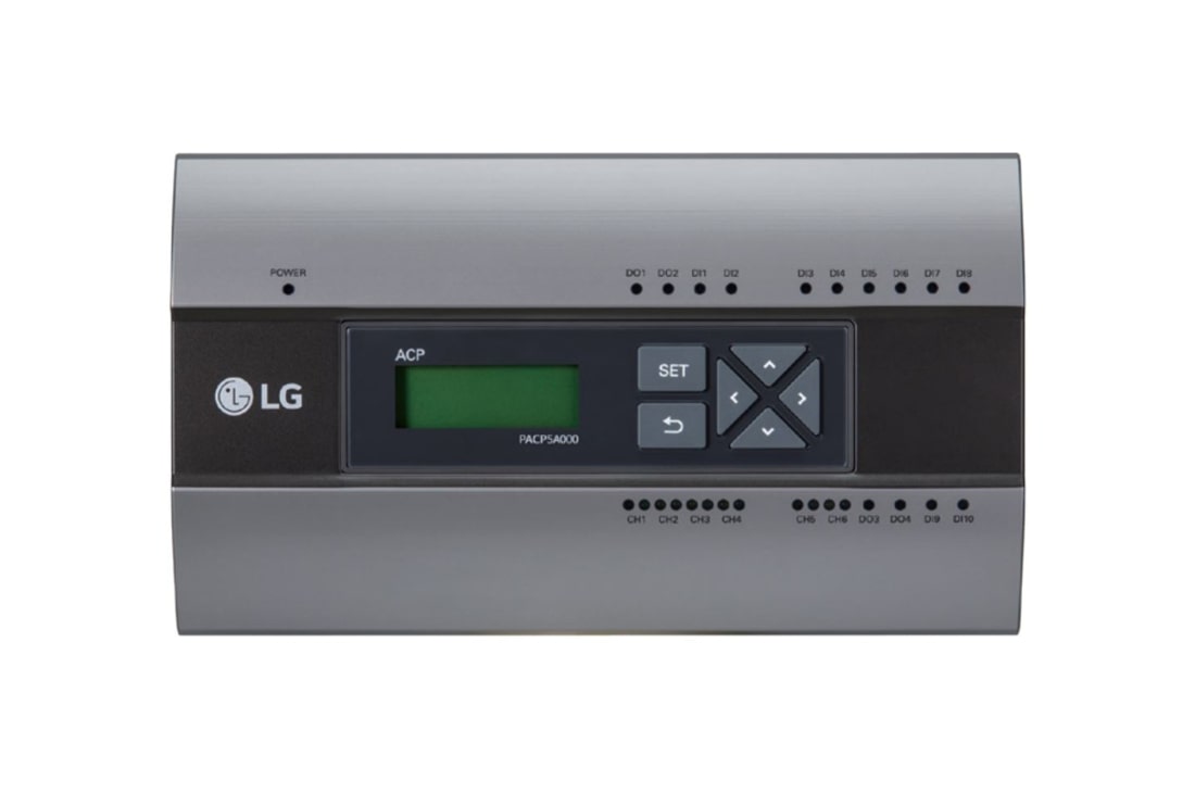LG Centralni kontroler, ACP, mobilni pristup mreži / mrežni prolaz BACnet, 'Prikaz spreda, PACP5A000