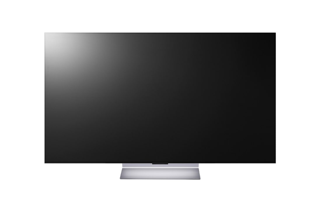 LG Okretno postolje za 77'' / 83'' OLED evo G4 TV, Pogled na okretno postolje sa montiranim televizorom spreda, ST-G4WR8377