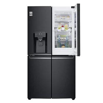 dark stainless steel refrigerator