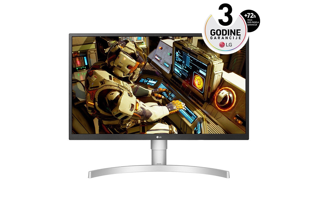 LG 27” 4K UHD IPS LED HDR Monitor sa ergonomskim postoljem, 27UL550-W