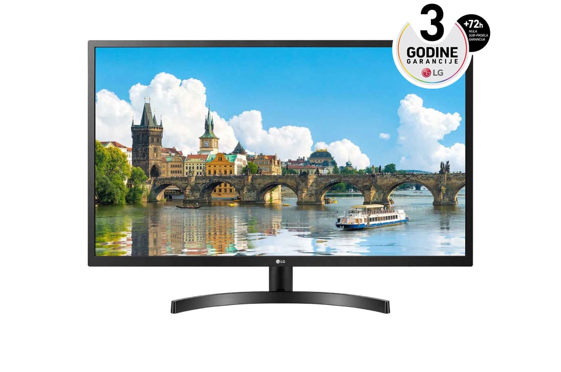 LG 31,5'' FullHD AMD FreeSync™ Compatibility IPS monitor, prikaz spreda, 32MN500M-B