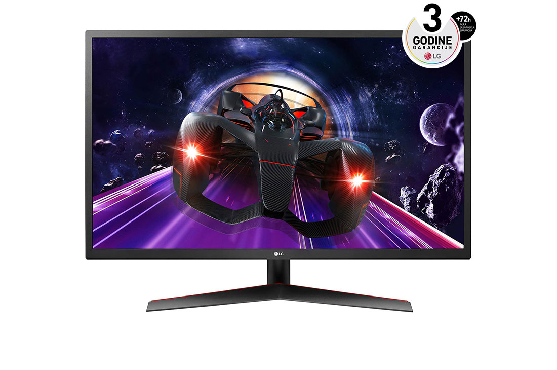 LG 31,5'' FHD IPS monitor s AMD FreeSync™ i 1ms MBR, prikaz spreda, 32MP60G-B