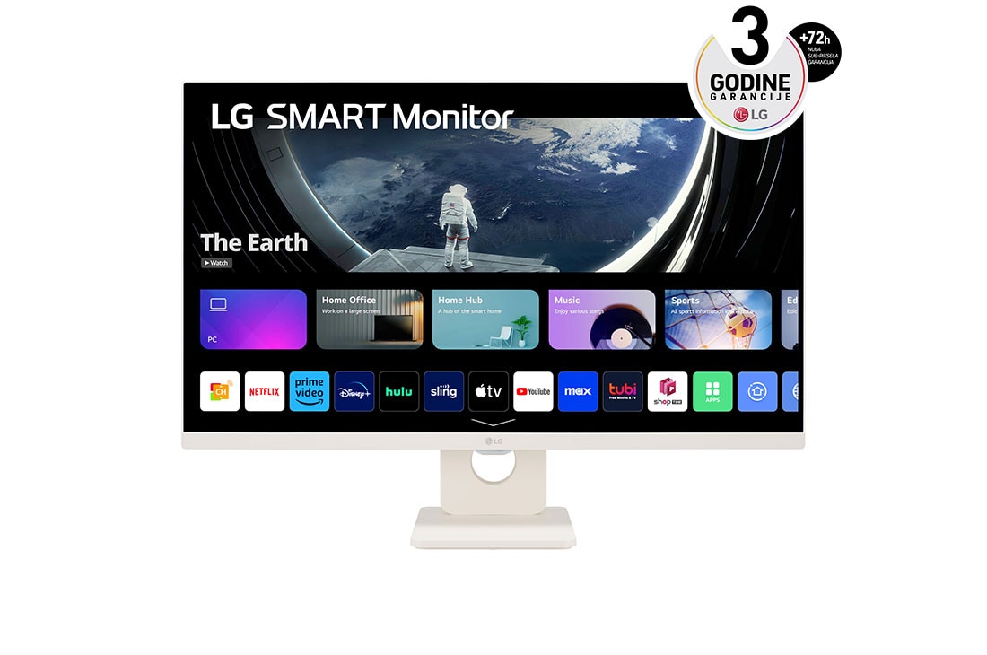 LG Smart monitor od 27 inča 16:9, Front view , 27SR50F-W