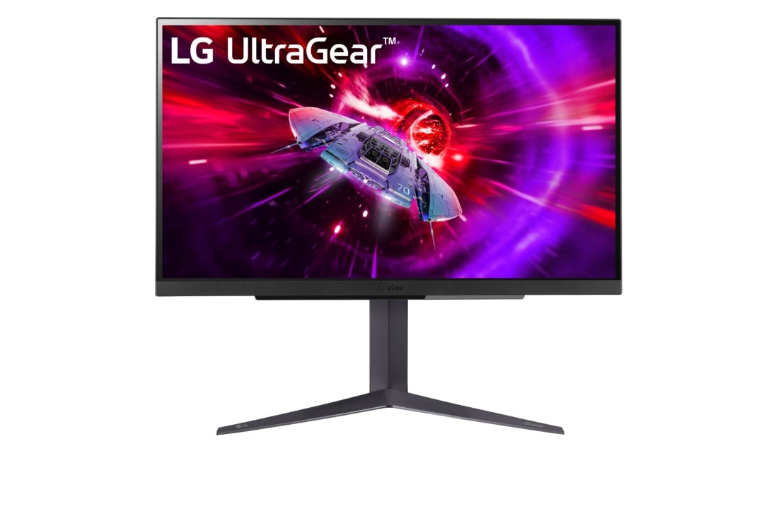 LG 27” UltraGear™ 16:9 odnos širina/visina, dvostruki KHD, gejmerski monitor sa brzinom osvežavanja od 240 Hz, prednji prikaz, 27GR83Q-B