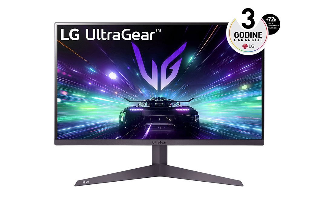 LG 27'' UltraGear™ 16:9 FHD monitor za igre sa brzinom osvežavanja od 180 Hz, prednji prikaz, 27GS50F-B